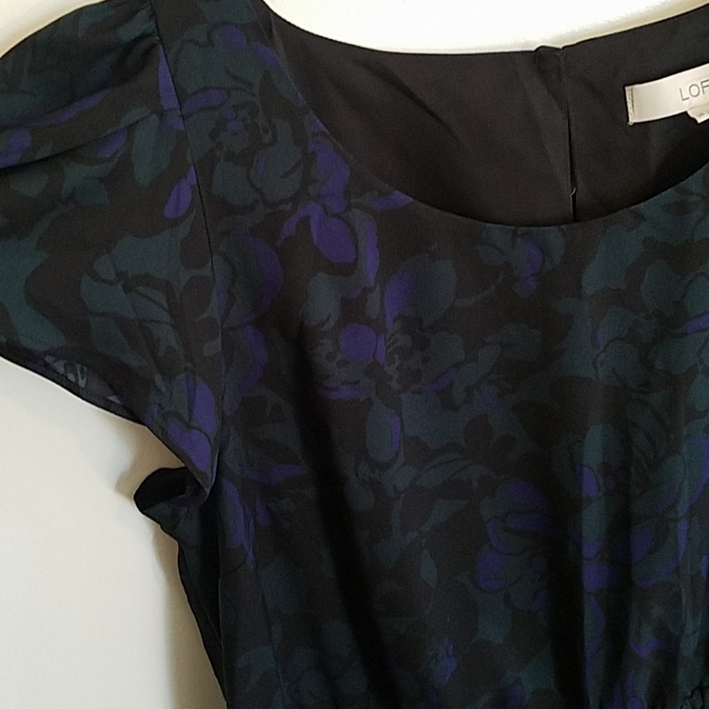 Beautiful Emerald Green and blue business dress